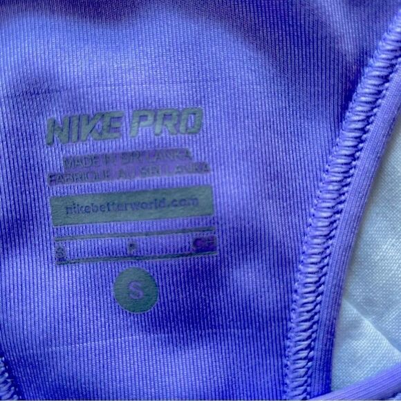 Nike Pro Sports Bra, Lavender - Picture 3 of 3